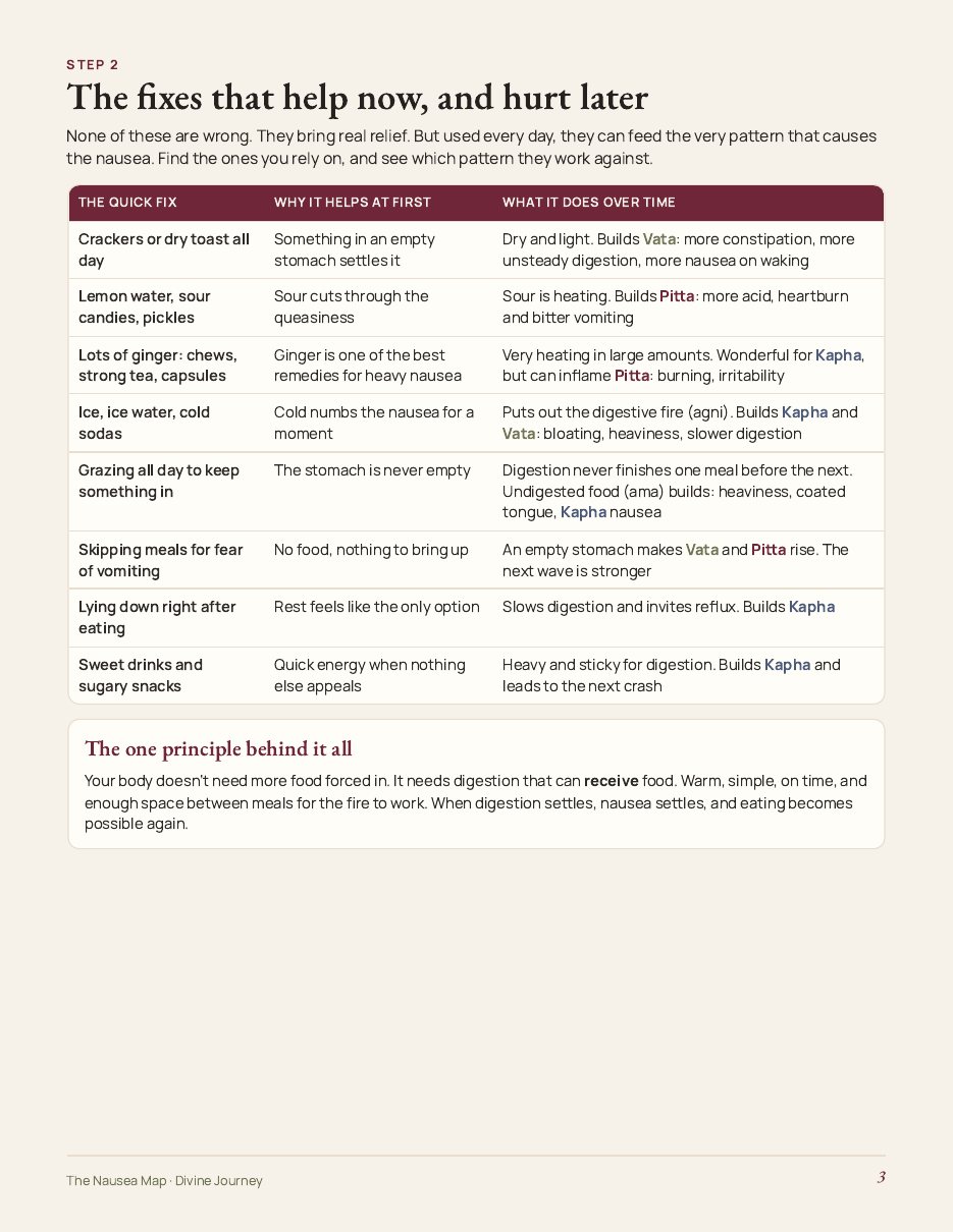 Page 3: quick fixes to pause