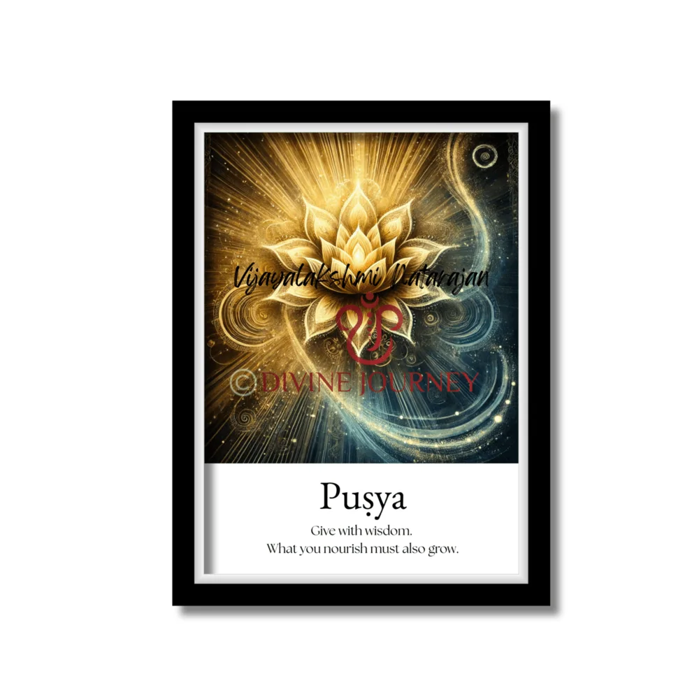 Puṣya Nakshatra fine art print